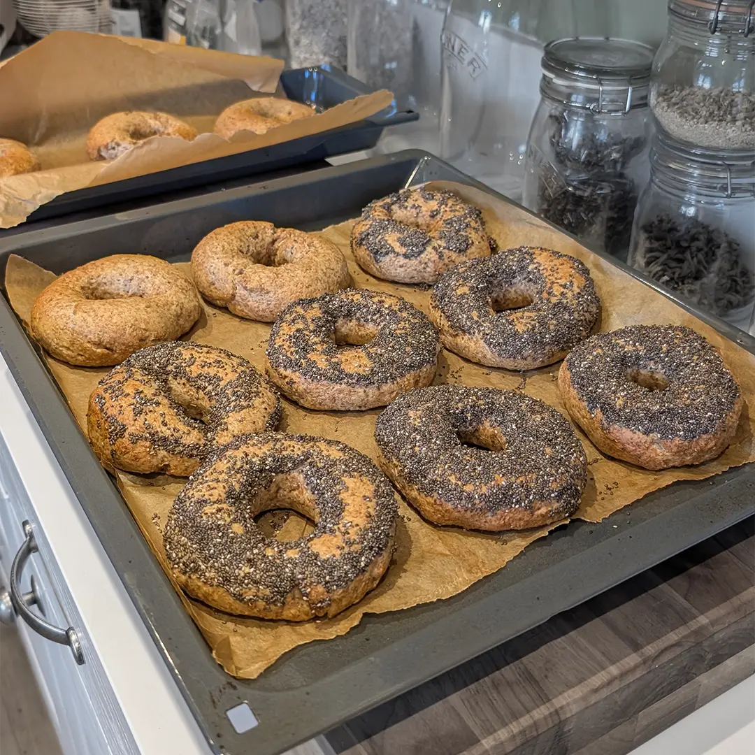 Bagels made with Belgian beer